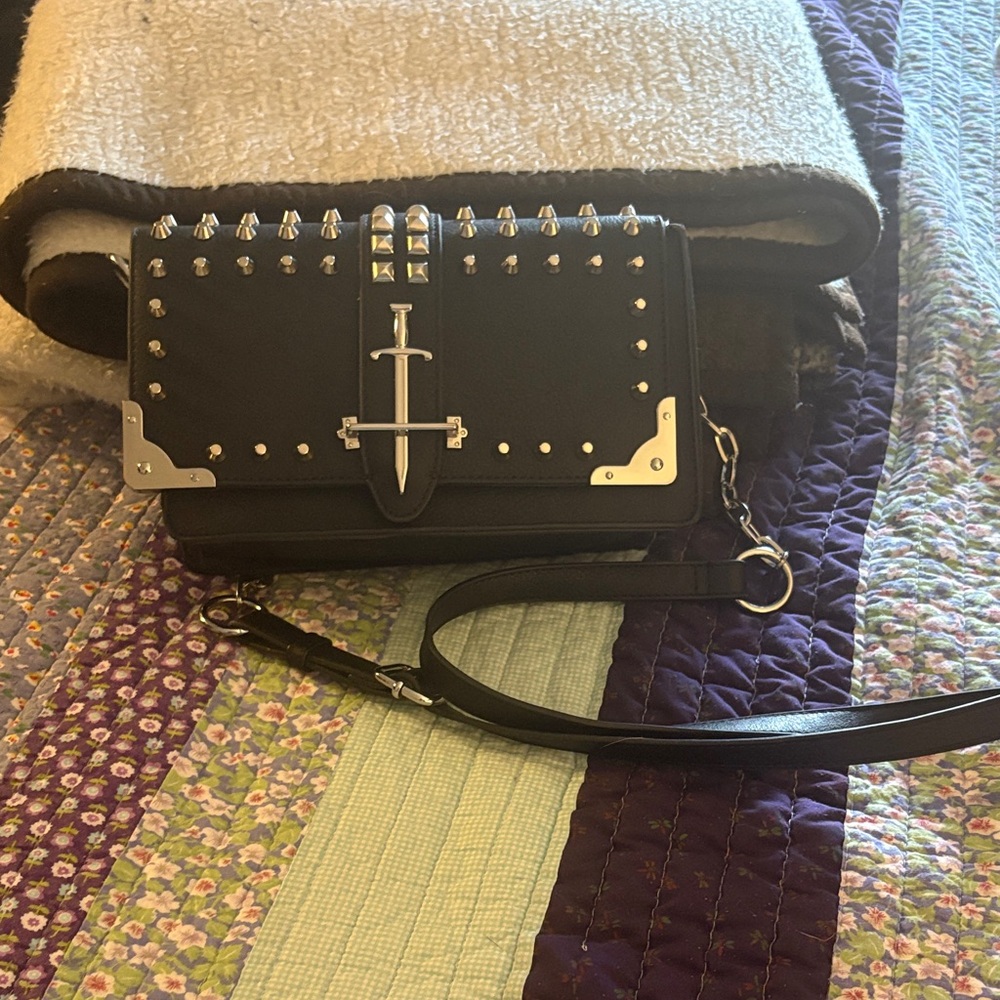 NWOT Killstar Black Crossbody Bag
